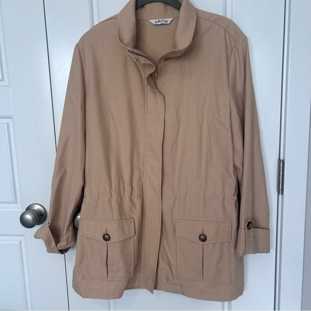 Orvis Women's Tan Jacket Medium Utility Jacket